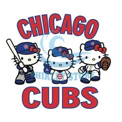 Hello Kitty Chicago Cubs Baseball
