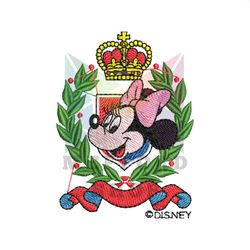 Minnie Mouse Disneyland Badge Logo Embroidery