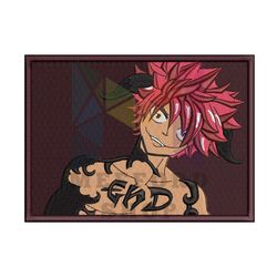Natsu Dragneel Anime Embroidery Design File png
