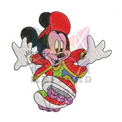 Mickey Patin Embroidery Design ,png