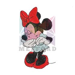 Adorable Minnie Mouse Embroidery Disney ,png