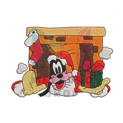 Santa Claus Goofy Christmas Embroidery Png