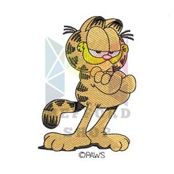 Garfield Proud Cat Embroidery Png