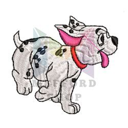 Happy Dalmatian Puppy Dog Embroidery ,png