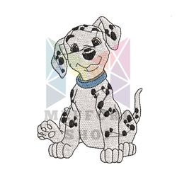 Puppy Dalmatian Dog Embroidery ,png