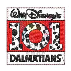 Walt Disney 101 Dalmatians Logo Embroidery ,png