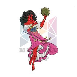 Dancing Esmeralda Princess Embroidery