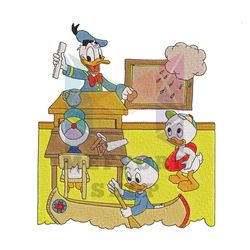Donald Duck The Educator Embroidery