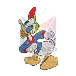 Teenage Duck Donald Embroidery