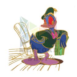 Pixal Cartoon Donald Duck Embroidery
