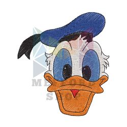 Smiling Face Donald Duck Embroidery