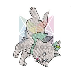 Aristocats Marie Vertical Design Embroidery Png