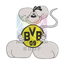 Diddl Mouse BVB Football Logo Embroidery