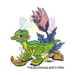 Little Dinosaur Ducky Embroidery png