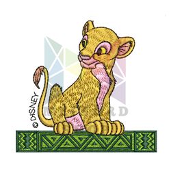 Young Lion Nala Embroidery