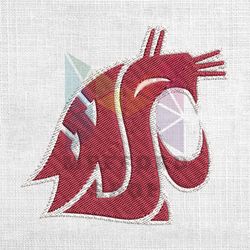 Washington State Cougars NCAA Football Logo Embroidery Design