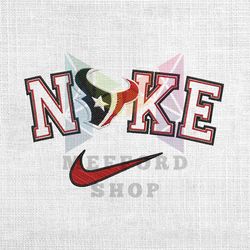 Houston Texans x Nike Swoosh Logo Embroidery Design
