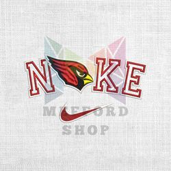 Arizona Cardinals x Nike Swoosh Logo Embroidery Design