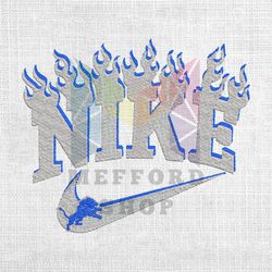 Detroit Lions Nike Flaming Logo Embroidery
