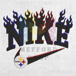 Pittsburgh Steelers Nike Flaming Logo Embroidery