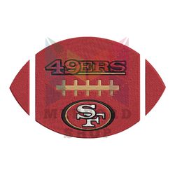 Ball San Francisco 49ers Embroidery Design Png
