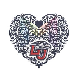 Liberty University Heart Embroidery Design Png