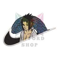 Uchiha Sasuke Embroidery Design File Naruto Anime Png