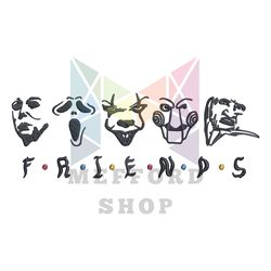 Halloween Friends Embroidery Design File Png