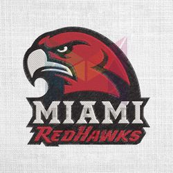 NCAA Miami OH RedHawks Embroidery Design