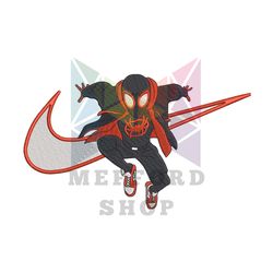 Spiderman Nike Embroidery Design Png