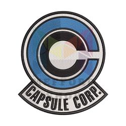 Capsule Corp Logo Anime Embroidery File png
