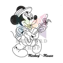 Mickey Mouse Design Embroidery Png
