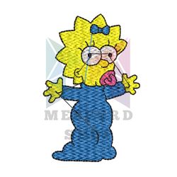 Baby Maggie The Simpson Embroidery Png