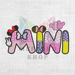 Mini Minnie Mouse Disney Embroidery