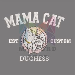 Mama Cat Duchess The Aristocats Mother Day Embroidery