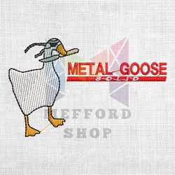 Metal Goose Solid Funny Military Silly Goose Embroidery