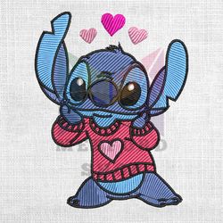 Valentine Day Love Stitch Design Embroidery Pes
