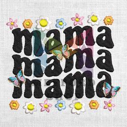 Spring Mama Flowers Embroidery Design