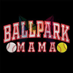 BallPark Mama Baseball Embroidery Design