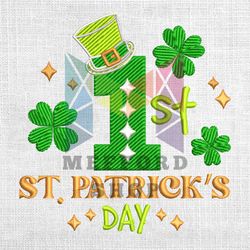 First St Patrick's Day Machine Embroidery Design