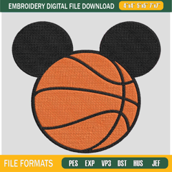 mickey basketball embroidery design basketball embroidery machine file