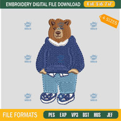 teddy bear embroidery design machine file