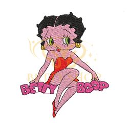 Character Betty Boop Embroidery Design Png