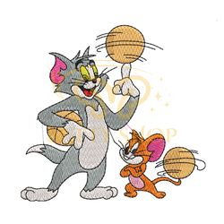 Basketball Tom and Jerry Embroidery