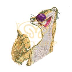 Ice Age Sid Say Ok Embroidery png