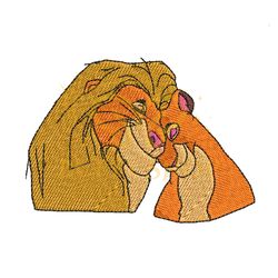 The Lion King Simba and Nala Embroidery