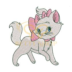 Beauty Aristocats Marie Embroidery Png
