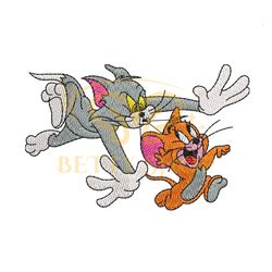 Chasing Mouse Tom and Jerry Embroidery