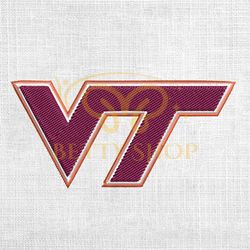 NCAA Virginia Tech Hokies Sport Logo Embroidery Design