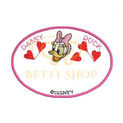 Love Daisy Duck Logo Embroidery Png